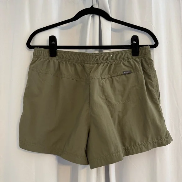 Columbia Olive Green Nylon Outdoor Shorts Quick Dry Medium - Picture 3 of 10
